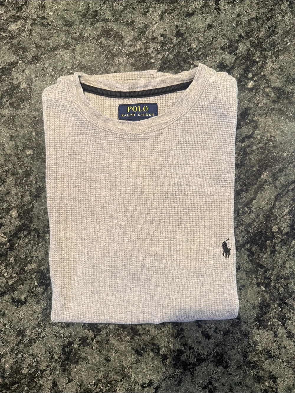Polo by Ralph Lauren Light Gray Crewneck Long-Sleeve Shirt